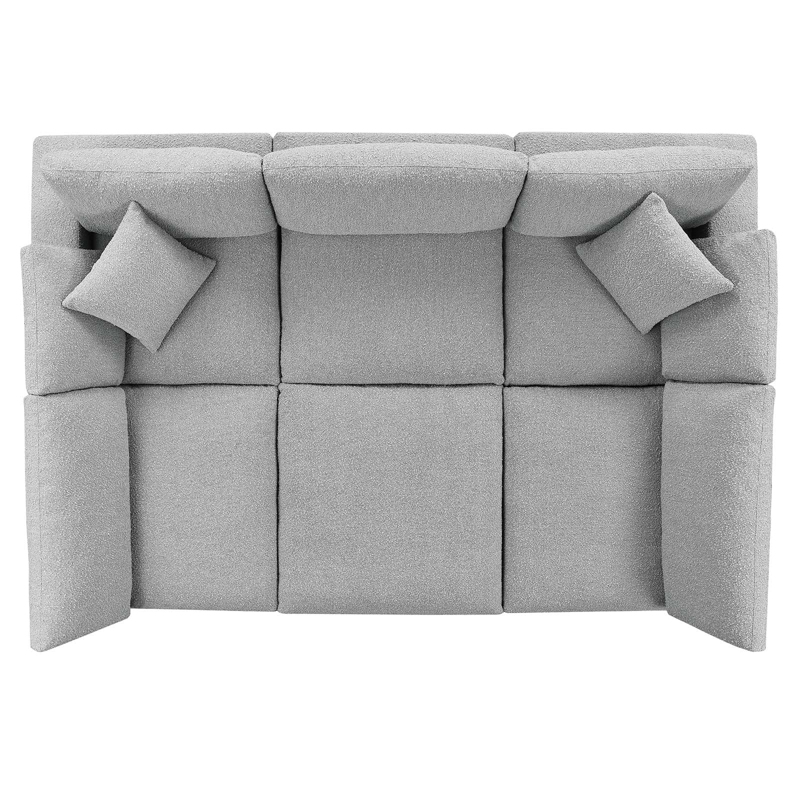 Commix Down Filled Overstuffed Boucle Fabric 6-Piece Sectional Sofa By Modway - EEI-6372 | Sectional | Modishstore - 12