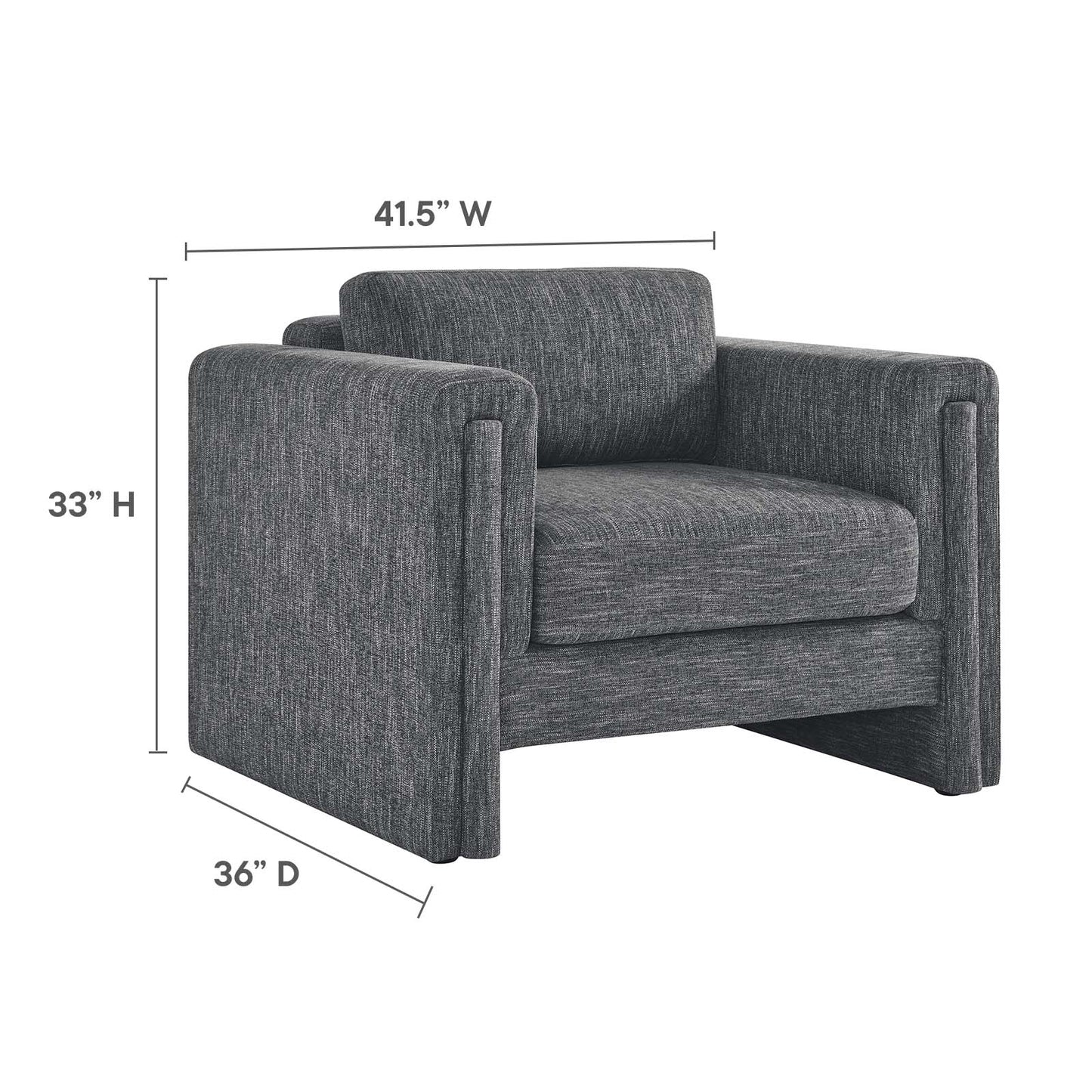 Visible Fabric Armchair By Modway - EEI-6373 | Armchairs | Modishstore - 8