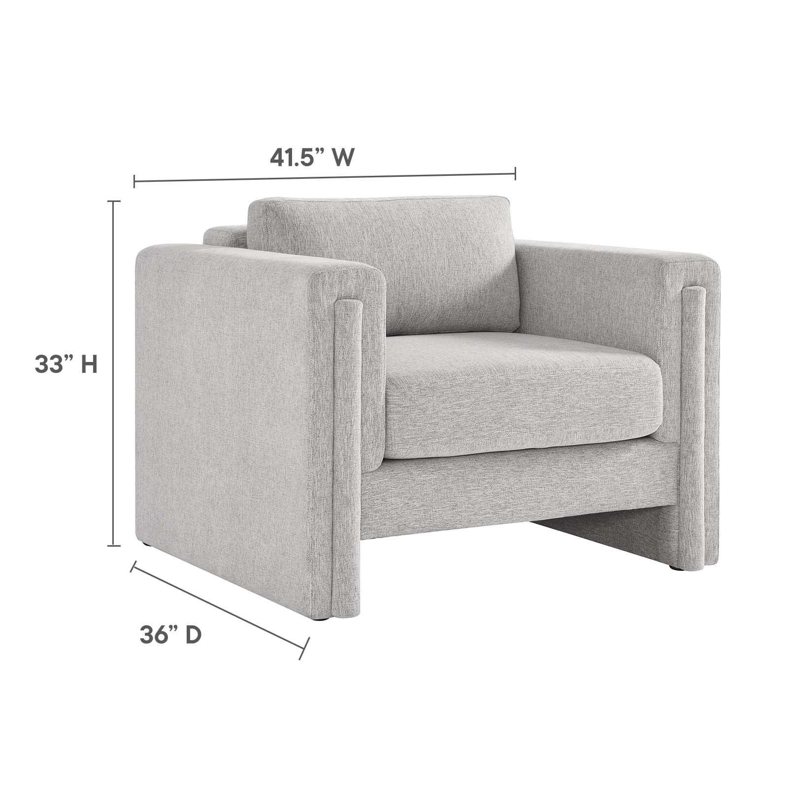 Visible Fabric Armchair By Modway - EEI-6373 | Armchairs | Modishstore - 24