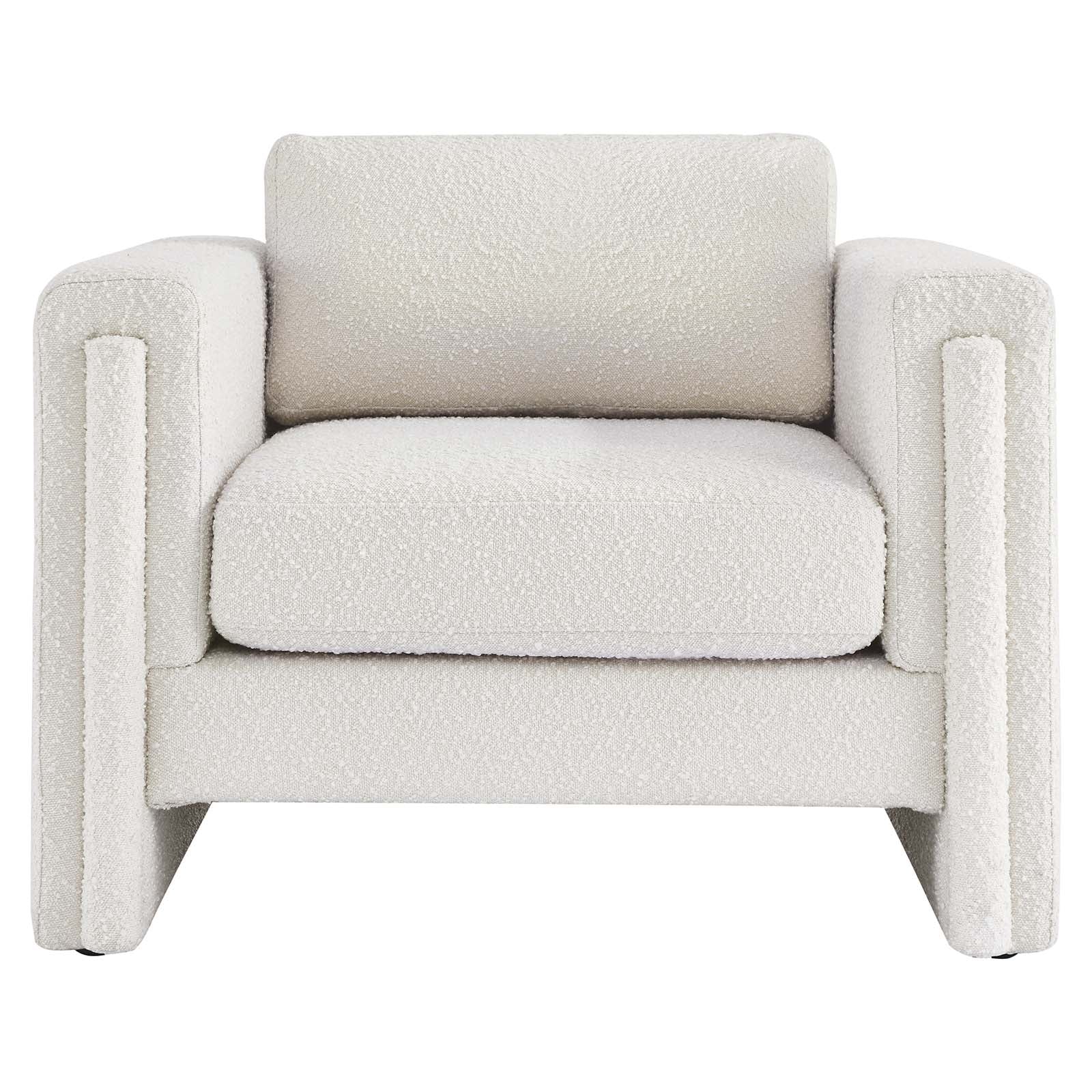 Visible Boucle Fabric Armchair By Modway - EEI-6374 | Armchairs | Modishstore - 13