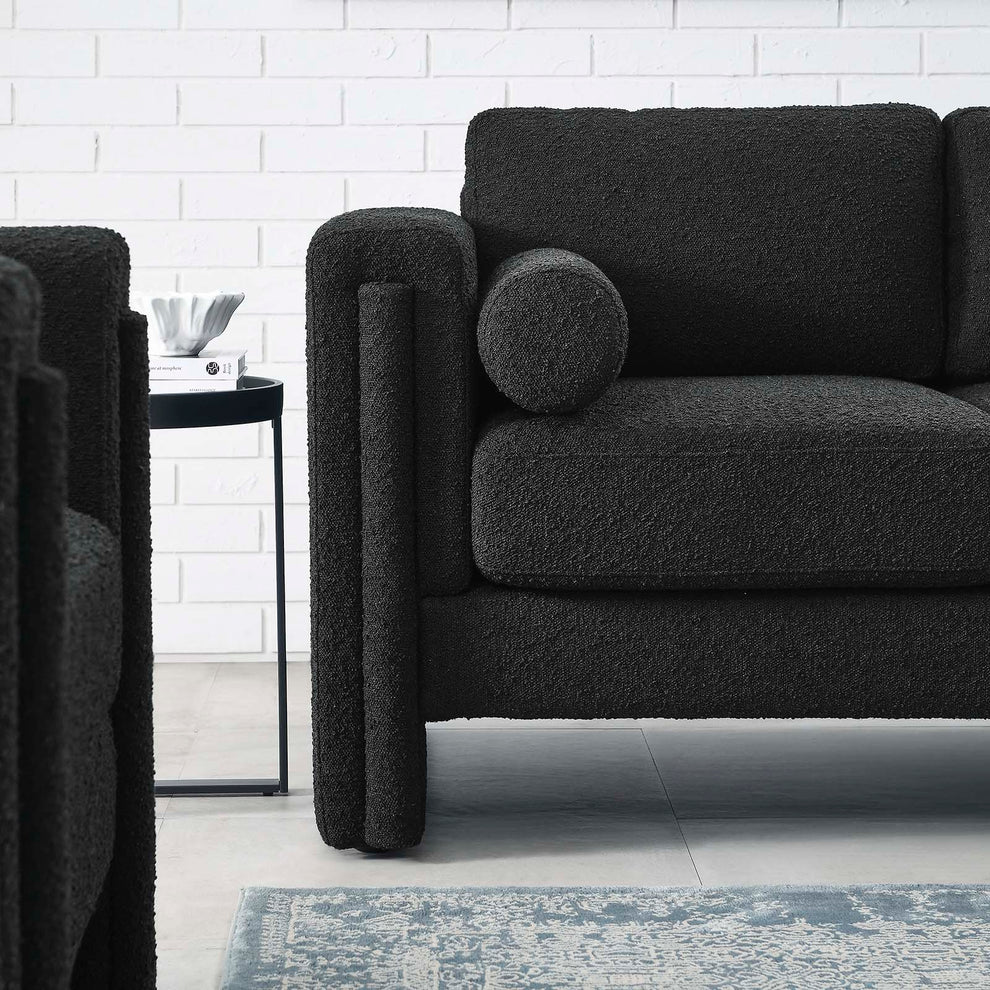 Visible Boucle Fabric Loveseat By Modway - EEI-6376 | Loveseats | Modishstore - 1