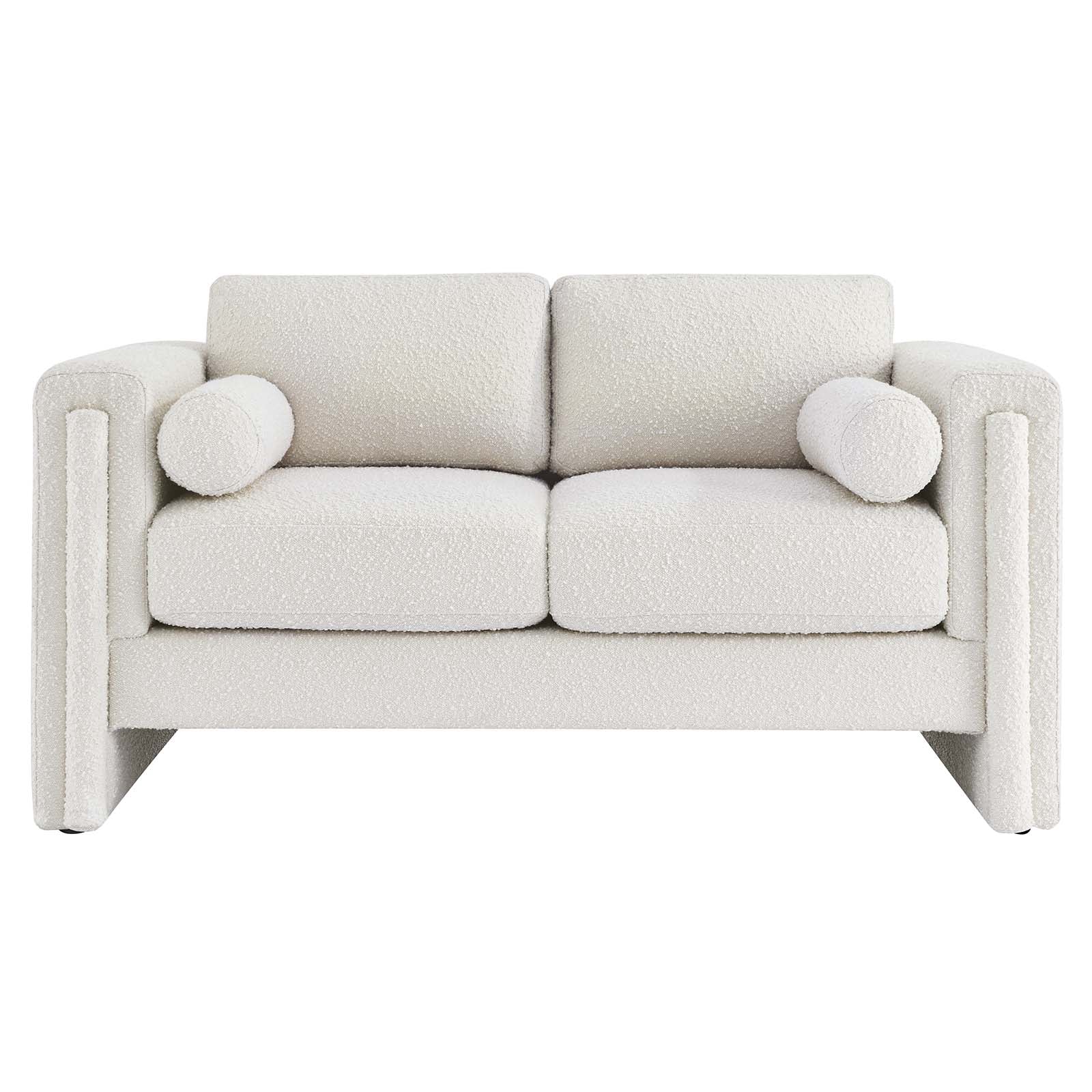 Visible Boucle Fabric Loveseat By Modway - EEI-6376 | Loveseats | Modishstore - 13