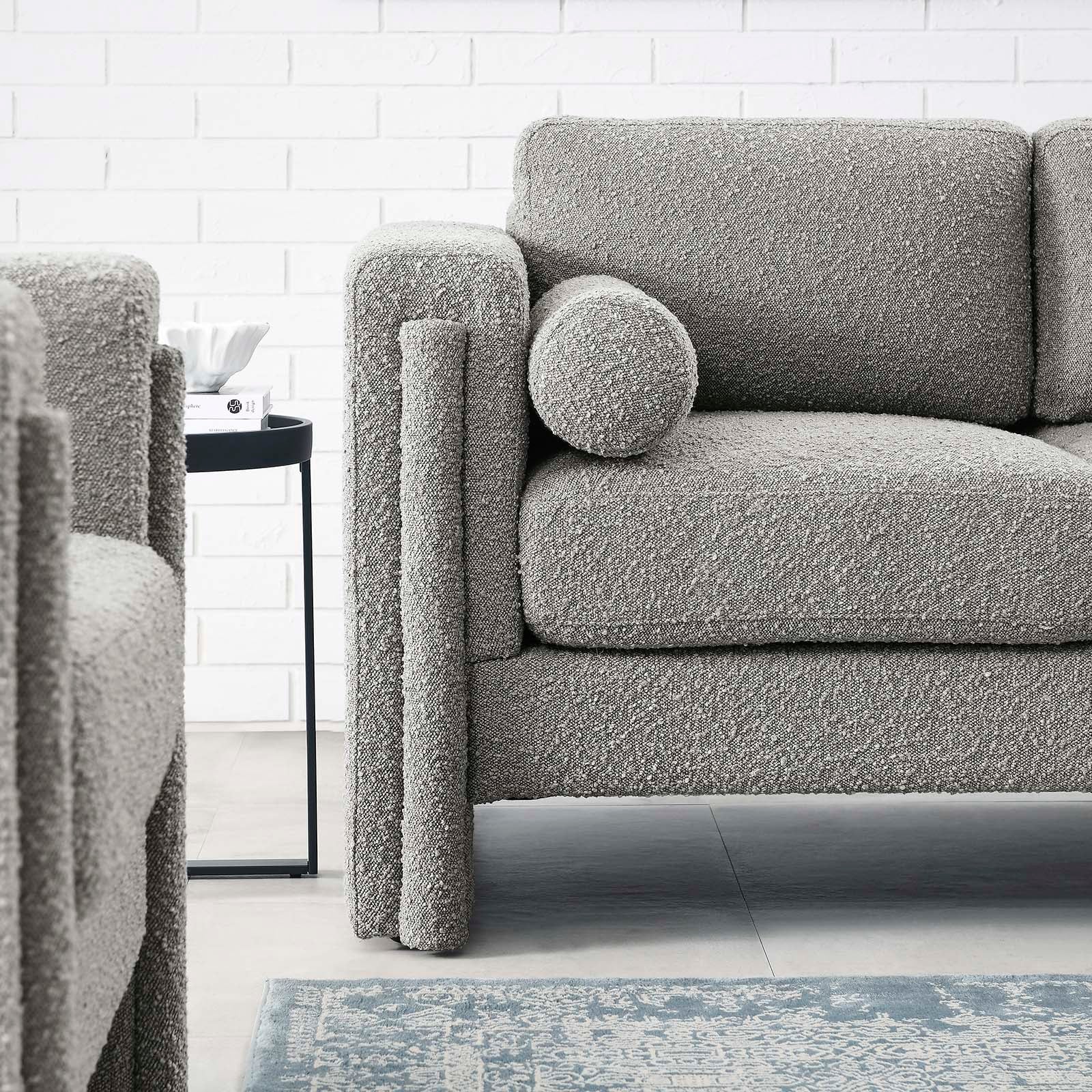 Visible Boucle Fabric Loveseat By Modway - EEI-6376 | Loveseats | Modishstore - 17