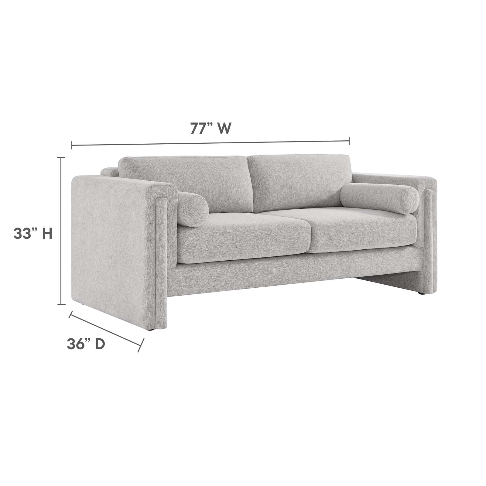 Visible Fabric Sofa By Modway - EEI-6377 | Sofas | Modishstore - 24