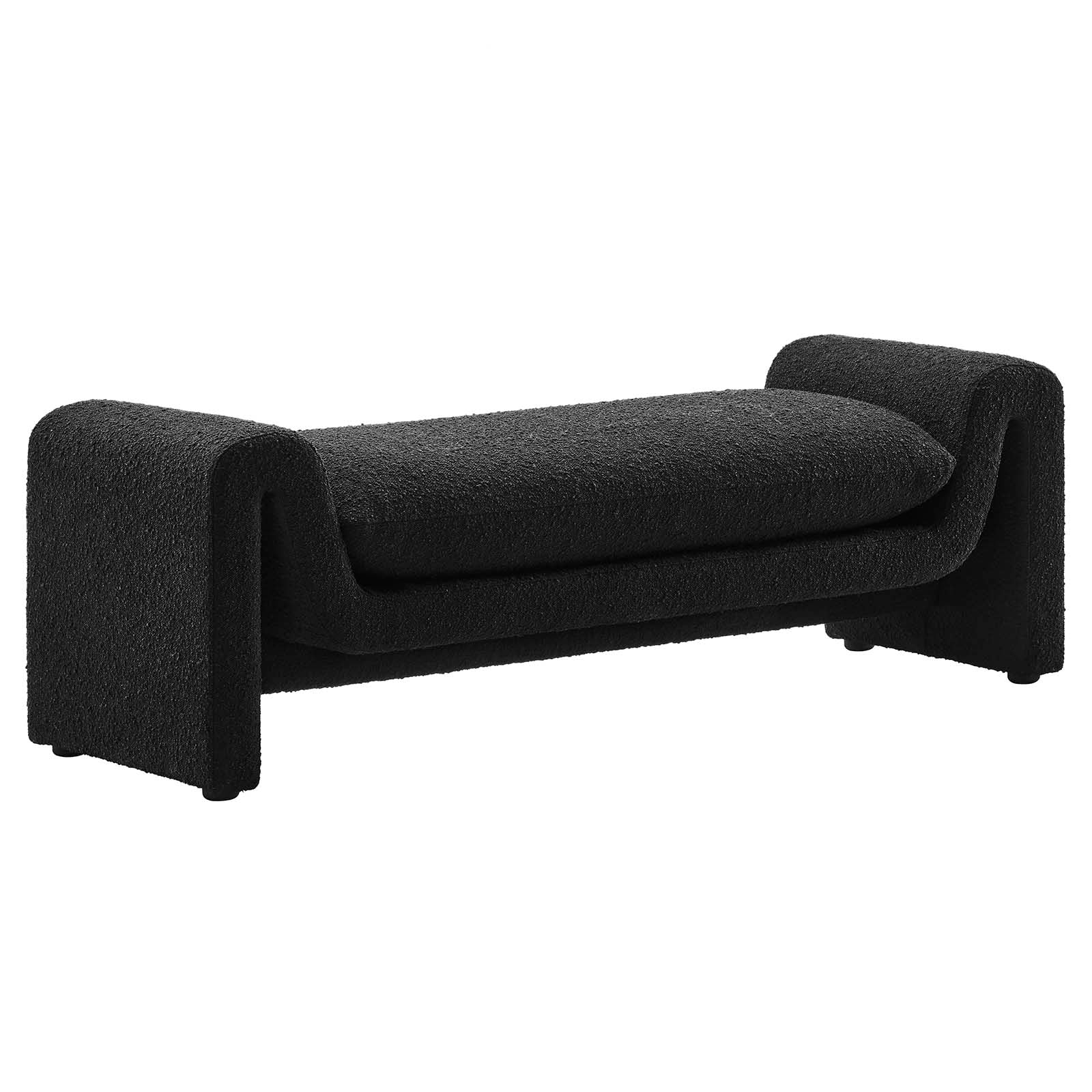 Waverly Boucle Fabric Bench By Modway - EEI-6379 | Benches | Modishstore - 2