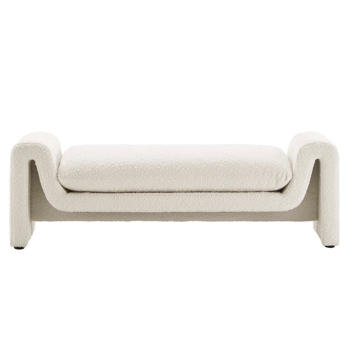 Waverly Boucle Fabric Bench By Modway - EEI-6379 | Benches | Modishstore - 11
