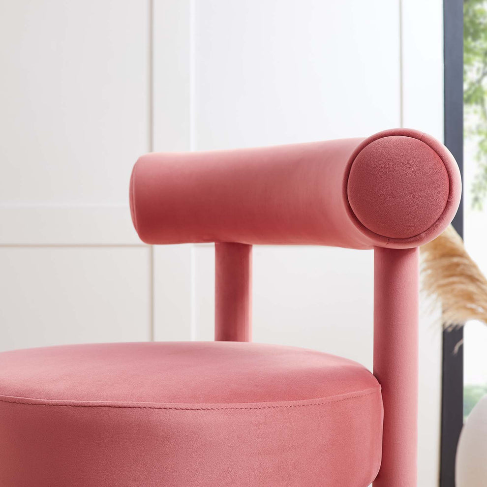 Toulouse Performance Velvet Counter Stool By Modway - EEI-6384 | Counter Stools | Modishstore - 1