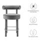 Toulouse Performance Velvet Counter Stool By Modway - EEI-6384 | Counter Stools | Modishstore - 15