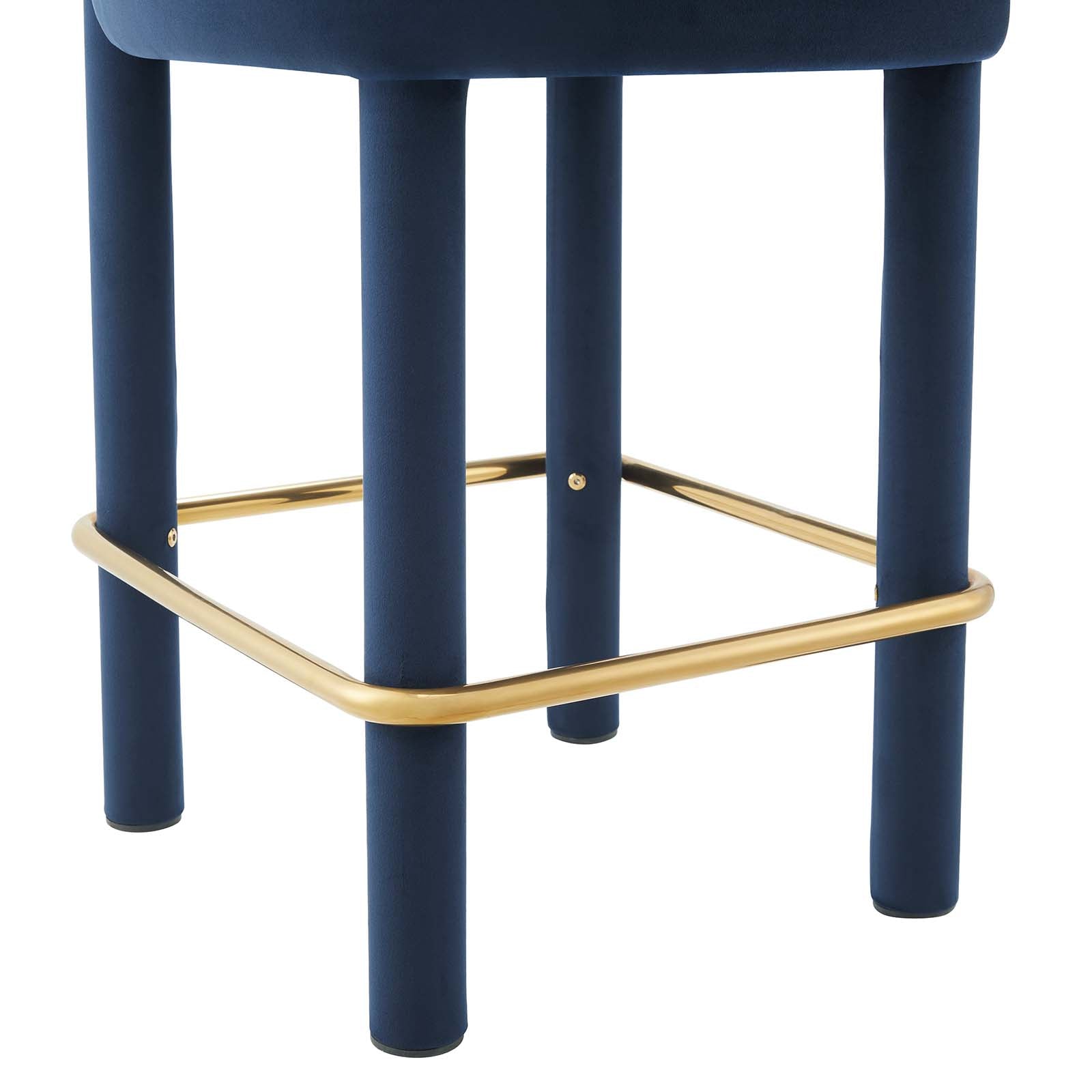 Toulouse Performance Velvet Counter Stool By Modway - EEI-6384 | Counter Stools | Modishstore - 22
