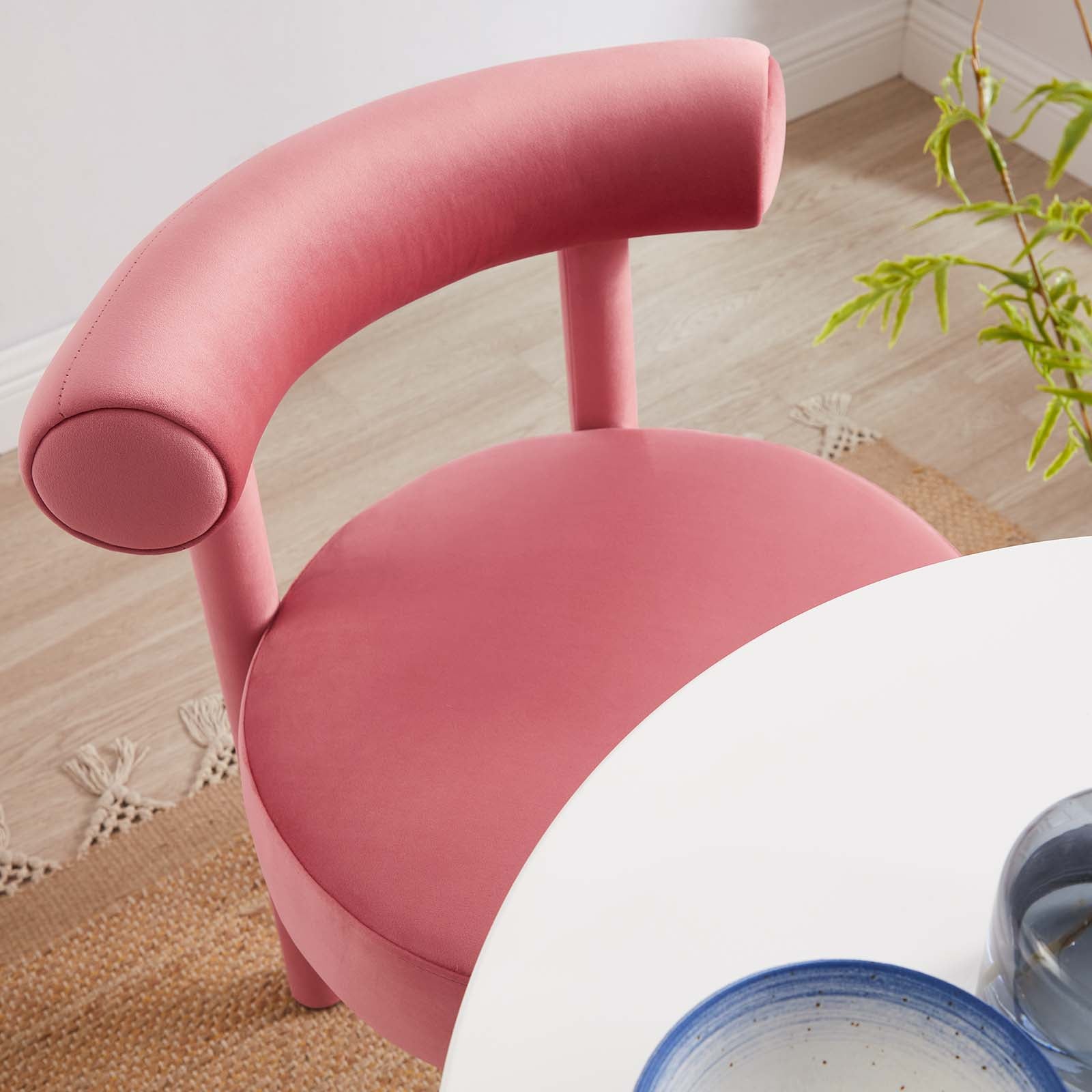 Toulouse Performance Velvet Dining Chair By Modway - EEI-6388 | Dining Chairs | Modishstore - 1