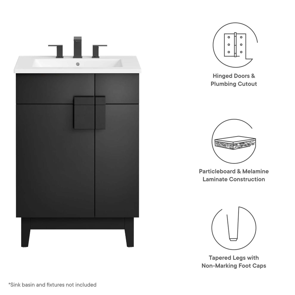 Miles 24” Bathroom Vanity Cabinet (Sink Basin Not Included) By Modway - EEI-6399 | Bathroom Accessories | Modishstore - 7