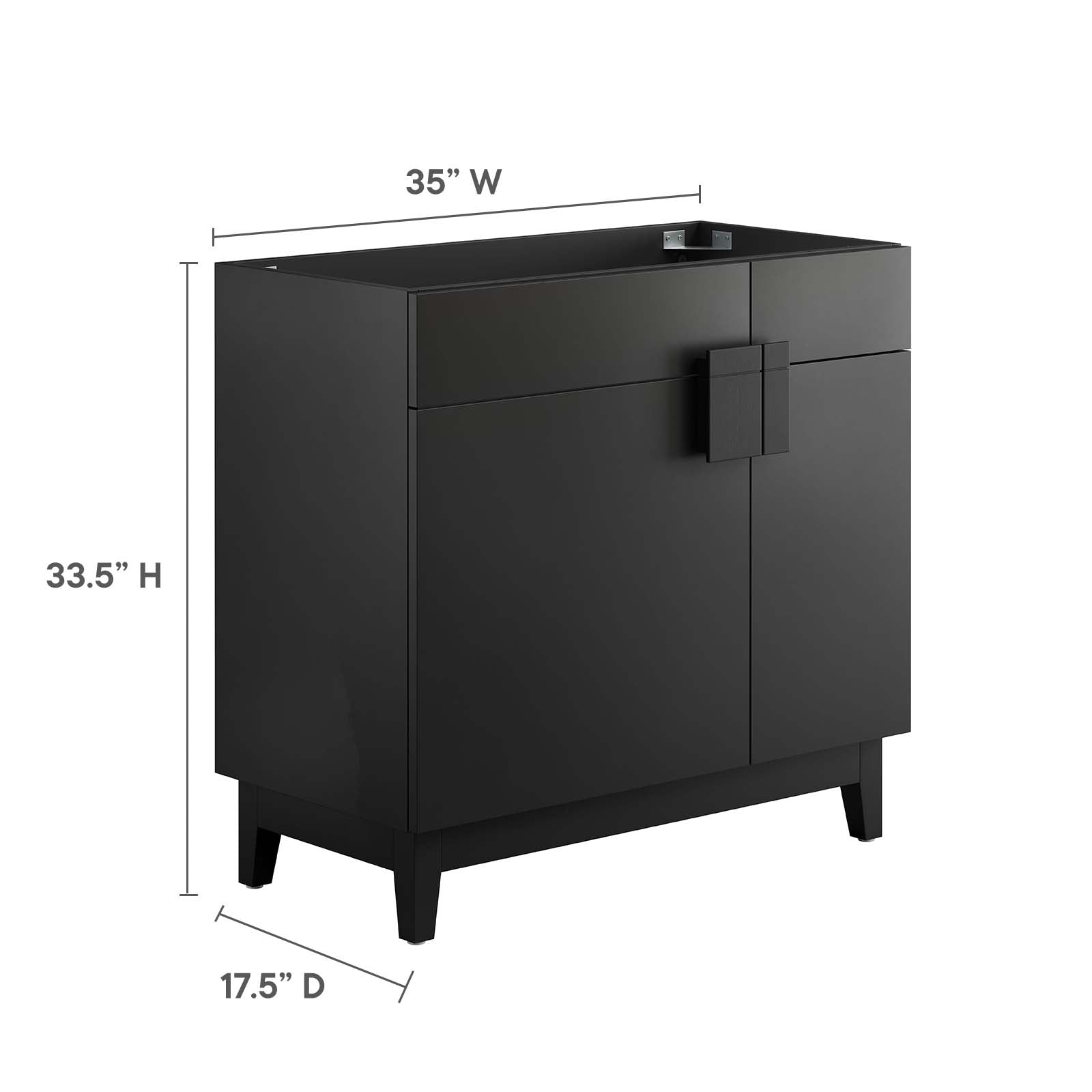 Miles 36” Bathroom Vanity Cabinet (Sink Basin Not Included) By Modway - EEI-6400 | Bathroom Accessories | Modway - 8