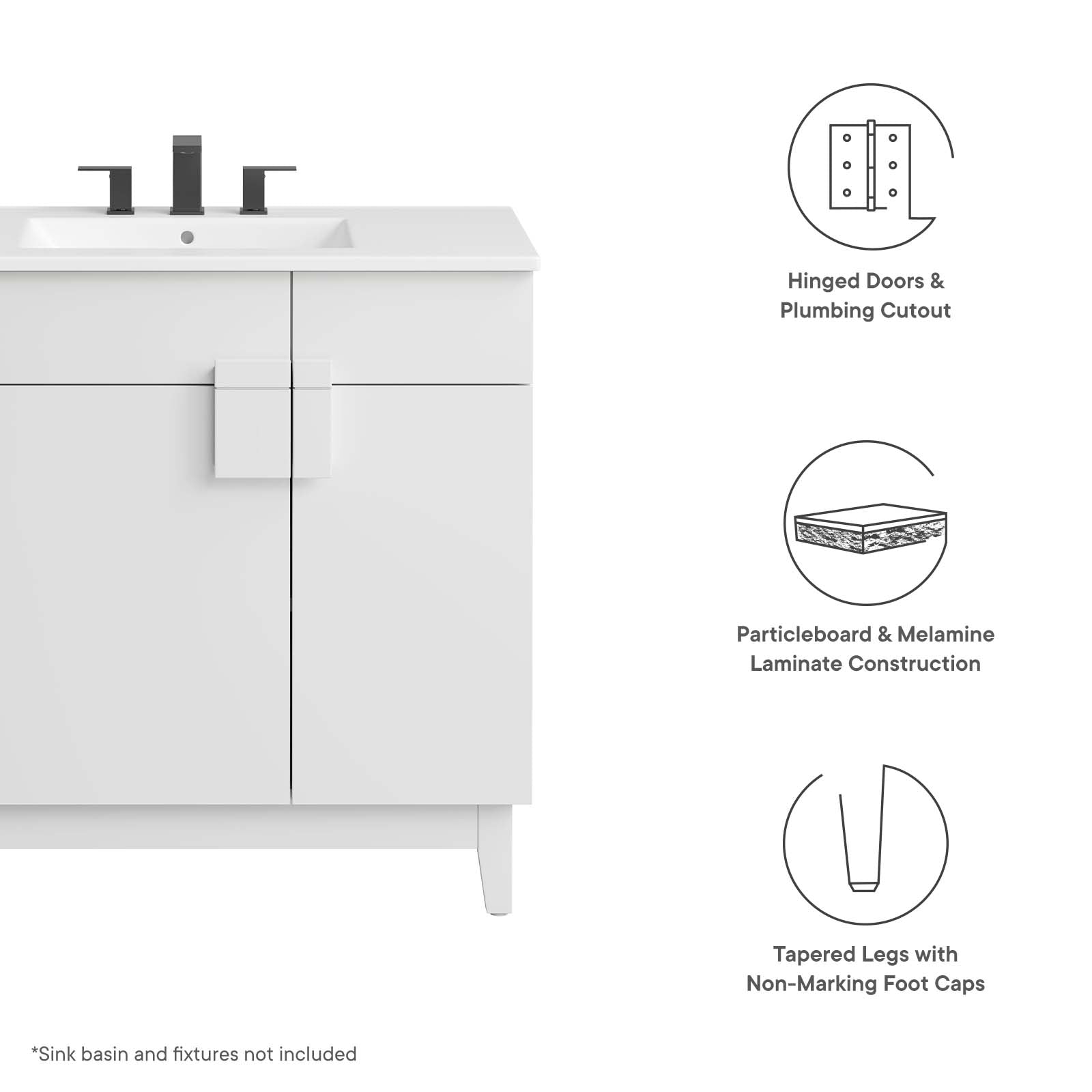 Miles 36” Bathroom Vanity Cabinet (Sink Basin Not Included) By Modway - EEI-6400 | Bathroom Accessories | Modishstore - 31