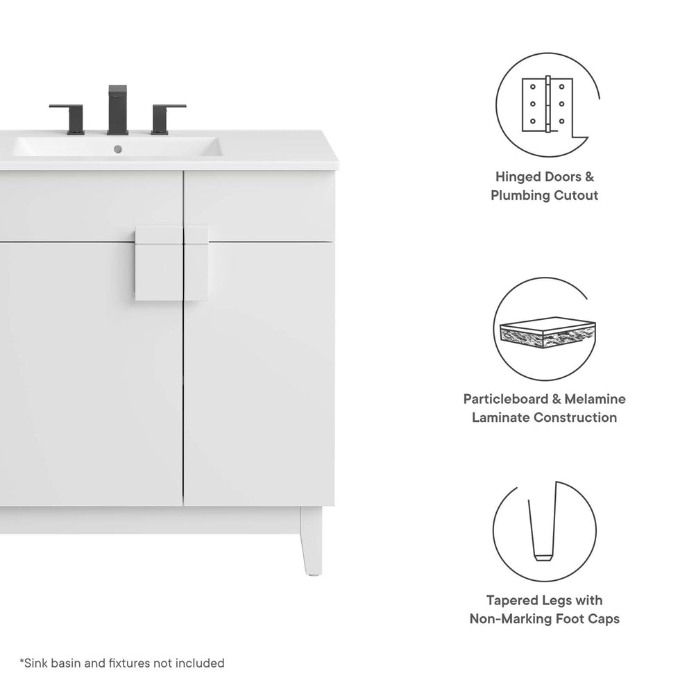 Miles 36” Bathroom Vanity Cabinet (Sink Basin Not Included) By Modway - EEI-6400 | Bathroom Accessories | Modishstore - 31