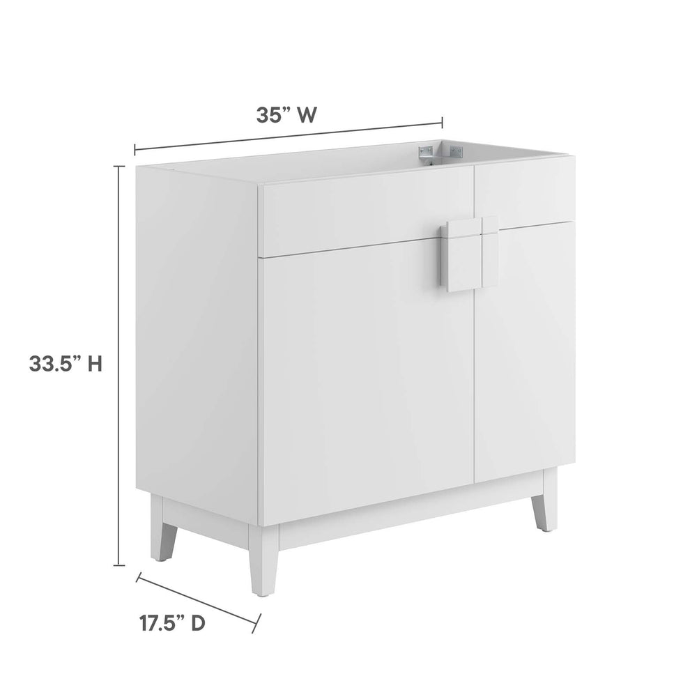 Miles 36” Bathroom Vanity Cabinet (Sink Basin Not Included) By Modway - EEI-6400 | Bathroom Accessories | Modishstore - 32