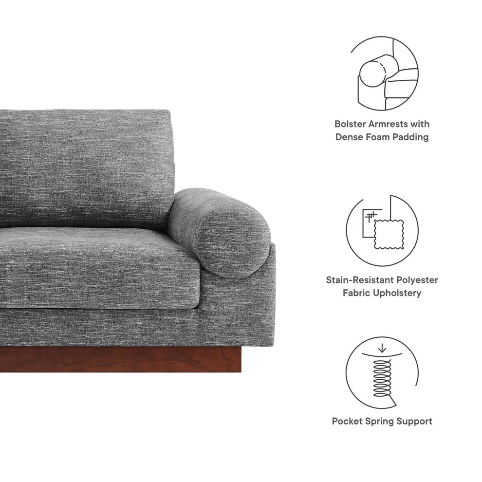 Oasis Upholstered Fabric Sofa By Modway - EEI-6401 | Sofas | Modishstore - 8