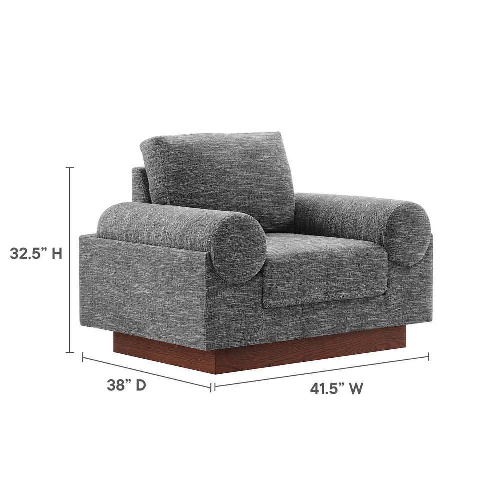 Oasis Upholstered Fabric Armchair By Modway - EEI-6402 | Armchairs | Modishstore - 7