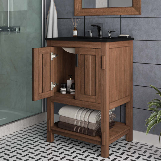 Ashlyn 24” Wood Bathroom Vanity Cabinet (Sink Basin Not Included) By Modway - EEI-6403 | Bathroom Accessories | Modishstore - 1