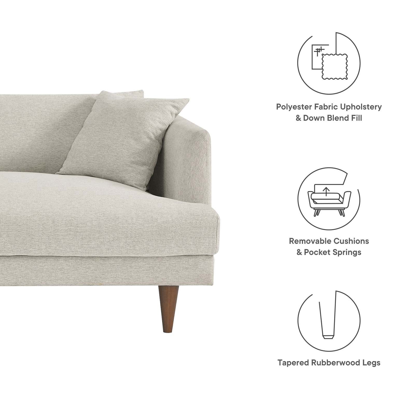 Zoya Down Filled Overstuffed Sofa By Modway - EEI-6405 | Sofas | Modishstore - 14