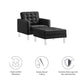 Loft Tufted Vegan Leather Armchair and Ottoman Set By Modway - EEI-6409 | Armchairs | Modishstore - 3