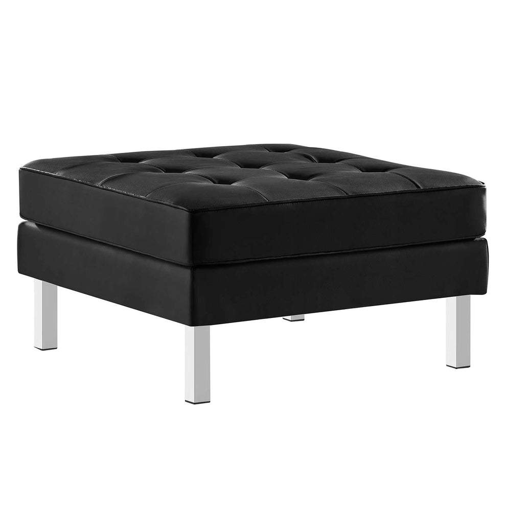 Loft Tufted Vegan Leather Armchair and Ottoman Set By Modway - EEI-6409 | Armchairs | Modishstore - 7