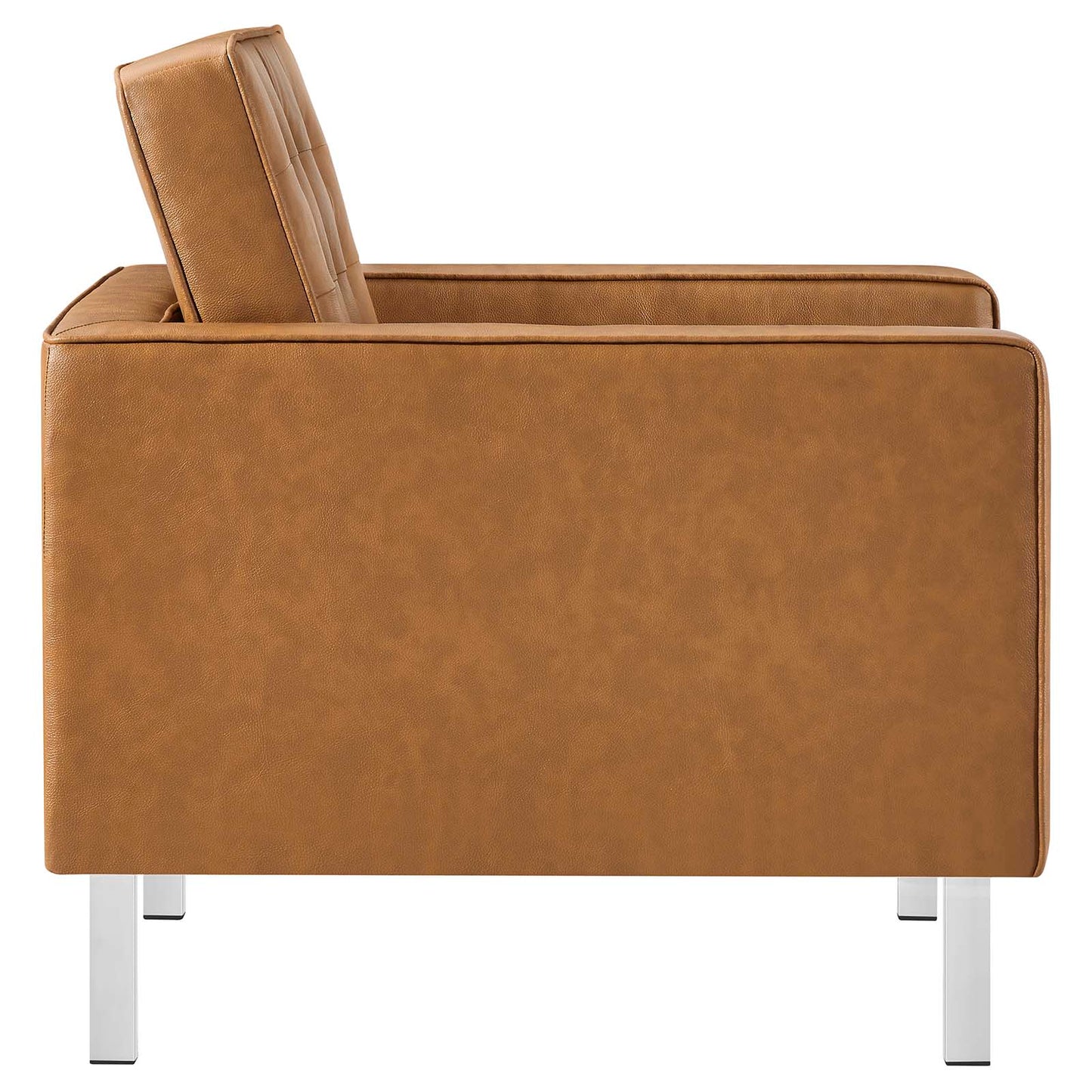 Loft Tufted Vegan Leather Armchair and Ottoman Set By Modway - EEI-6409 | Armchairs | Modishstore - 15
