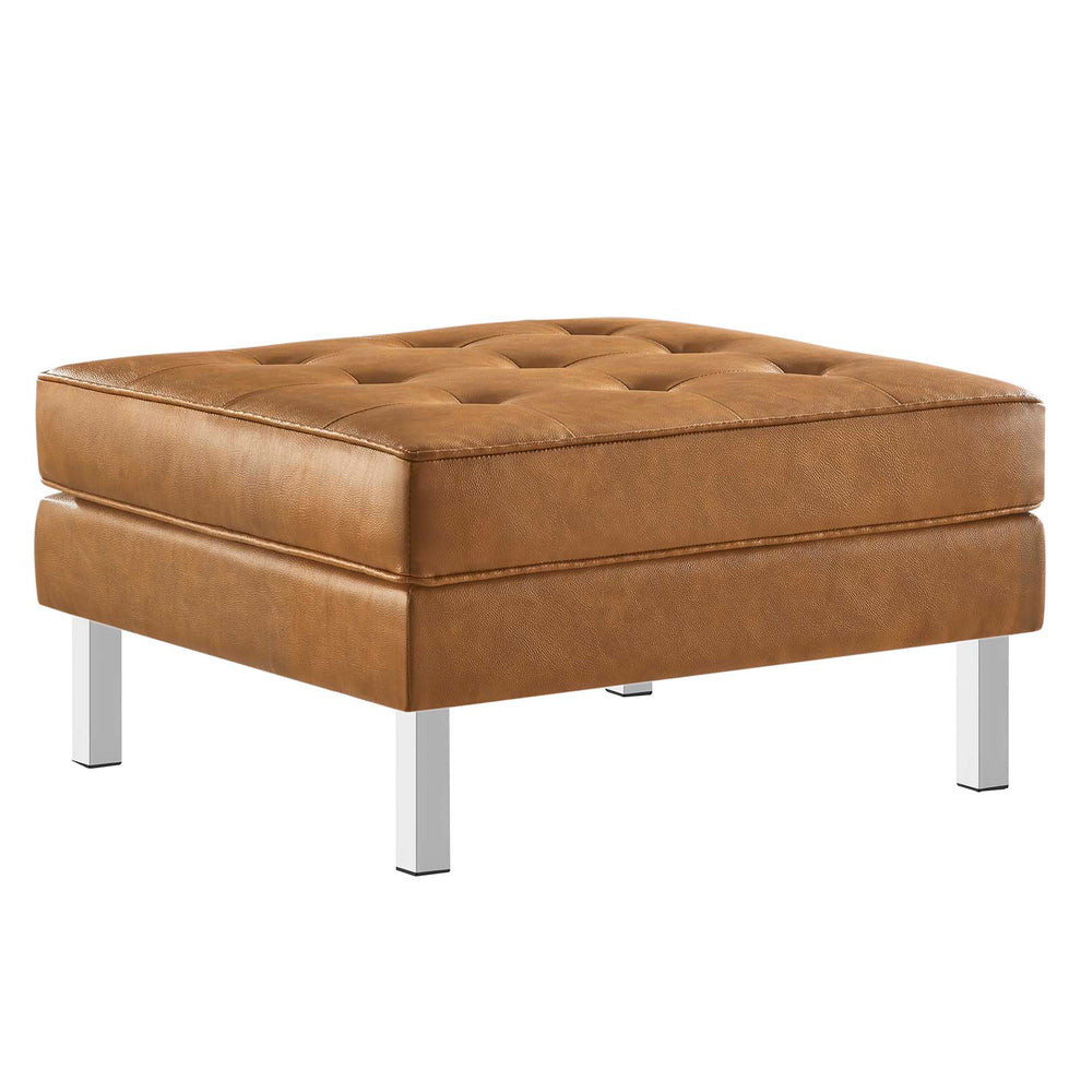 Loft Tufted Vegan Leather Armchair and Ottoman Set By Modway - EEI-6409 | Armchairs | Modishstore - 17