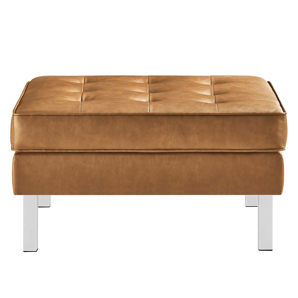Loft Tufted Vegan Leather Armchair and Ottoman Set By Modway - EEI-6409 | Armchairs | Modishstore - 18