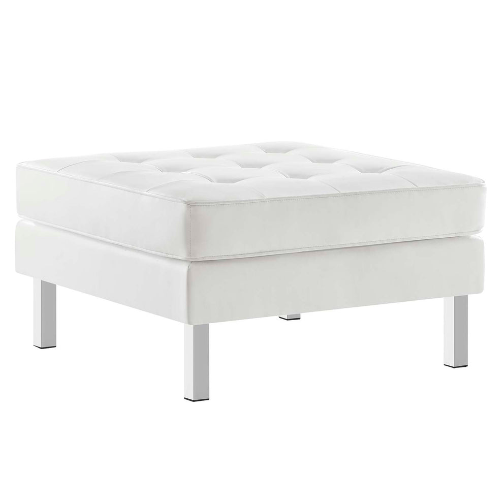 Loft Tufted Vegan Leather Armchair and Ottoman Set By Modway - EEI-6409 | Armchairs | Modishstore - 27