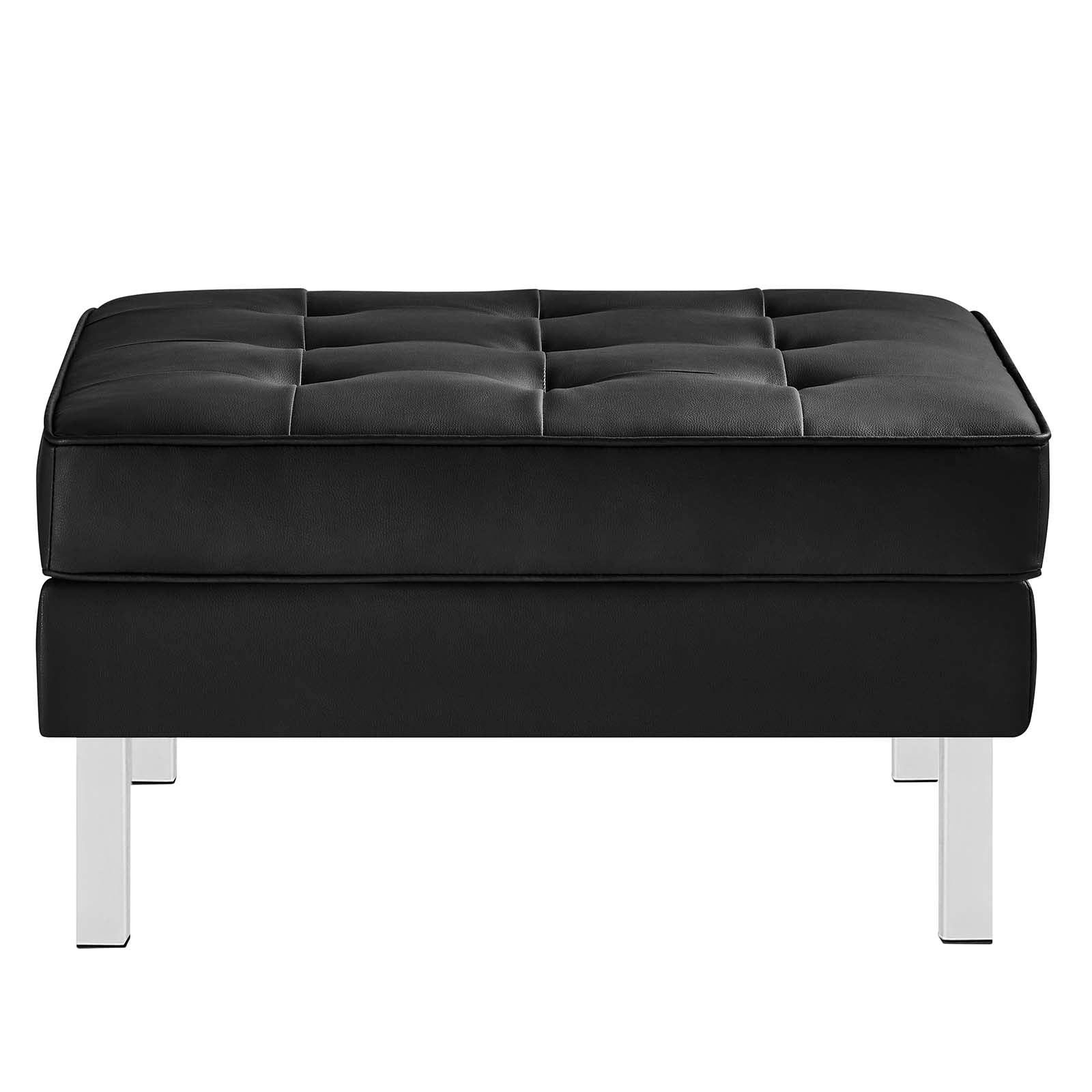 Loft Tufted Vegan Leather Sofa and Ottoman Set By Modway - EEI-6410 | Sofas | Modishstore - 8