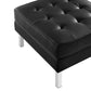Loft Tufted Vegan Leather Sofa and Ottoman Set By Modway - EEI-6410 | Sofas | Modishstore - 9
