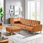 Loft Tufted Vegan Leather Sofa and Ottoman Set By Modway - EEI-6410 | Sofas | Modishstore - 13