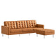 Loft Tufted Vegan Leather Sofa and Ottoman Set By Modway - EEI-6410 | Sofas | Modishstore - 11