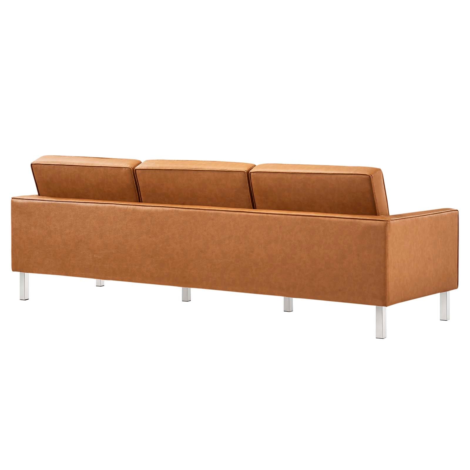 Loft Tufted Vegan Leather Sofa and Ottoman Set By Modway - EEI-6410 | Sofas | Modishstore - 16