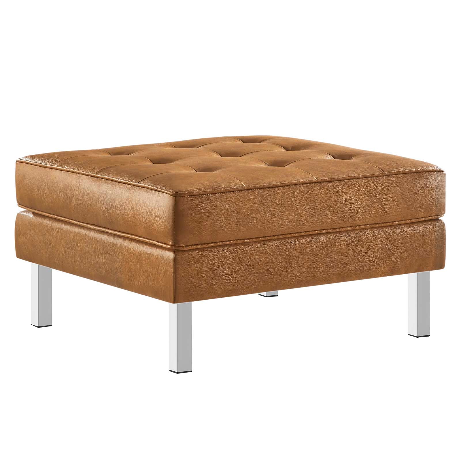 Loft Tufted Vegan Leather Sofa and Ottoman Set By Modway - EEI-6410 | Sofas | Modishstore - 17