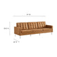 Loft Tufted Vegan Leather Sofa and Ottoman Set By Modway - EEI-6410 | Sofas | Modishstore - 20