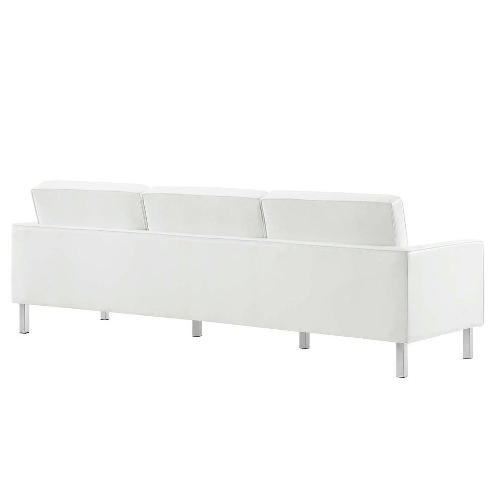 Loft Tufted Vegan Leather Sofa and Ottoman Set By Modway - EEI-6410 | Sofas | Modishstore - 26