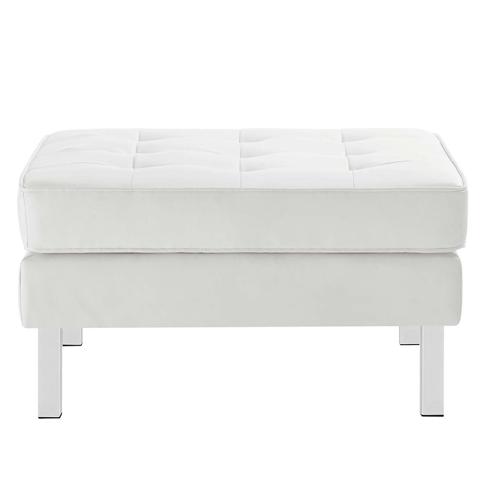 Loft Tufted Vegan Leather Sofa and Ottoman Set By Modway - EEI-6410 | Sofas | Modishstore - 28