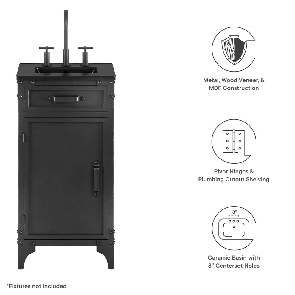 Steamforge 18" Bathroom Vanity By Modway - EEI-6412 | Bathroom Accessories | Modishstore - 6