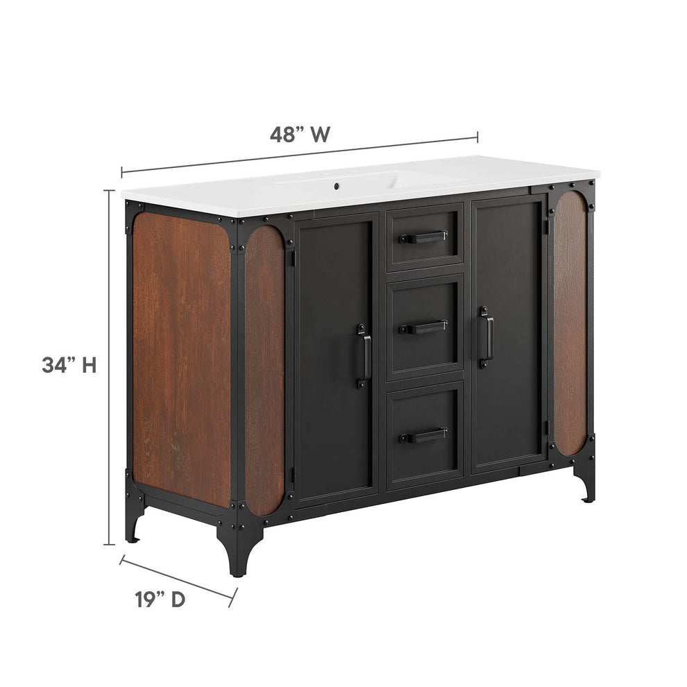 Steamforge 48" Single Sink Bathroom Vanity By Modway - EEI-6419 | Bathroom Accessories | Modishstore - 6