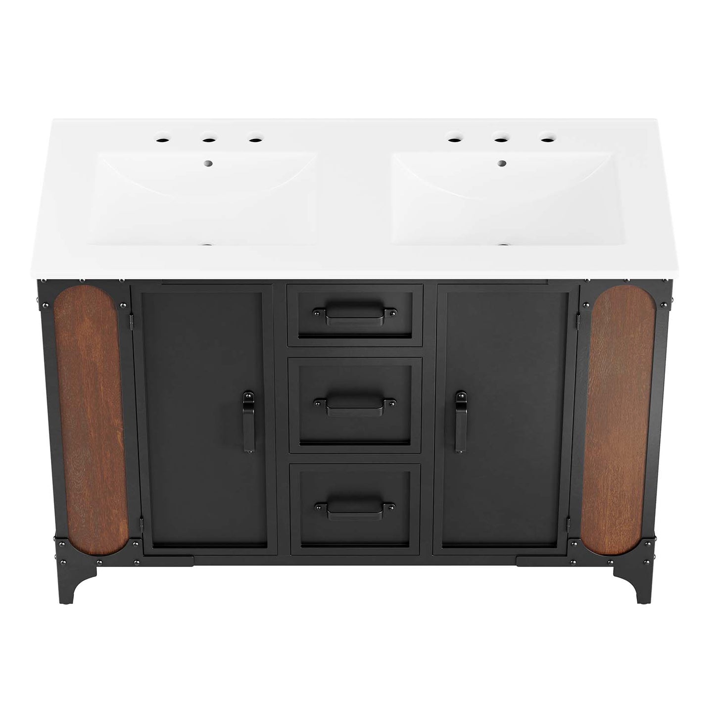 Steamforge 48" Double Sink Bathroom Vanity By Modway - EEI-6421 | Bathroom Accessories | Modishstore - 2