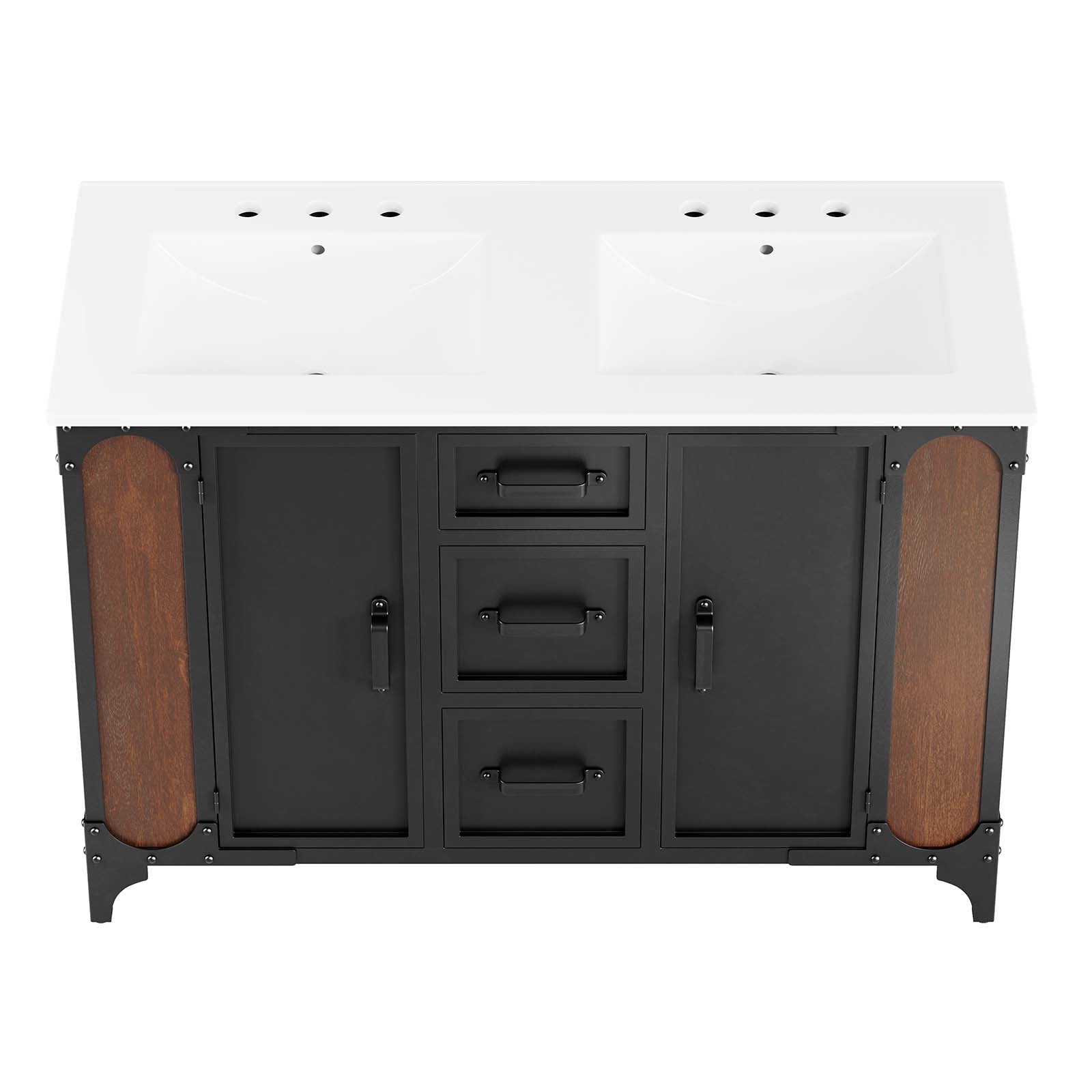 Steamforge 48" Double Sink Bathroom Vanity By Modway - EEI-6421 | Bathroom Accessories | Modishstore - 2