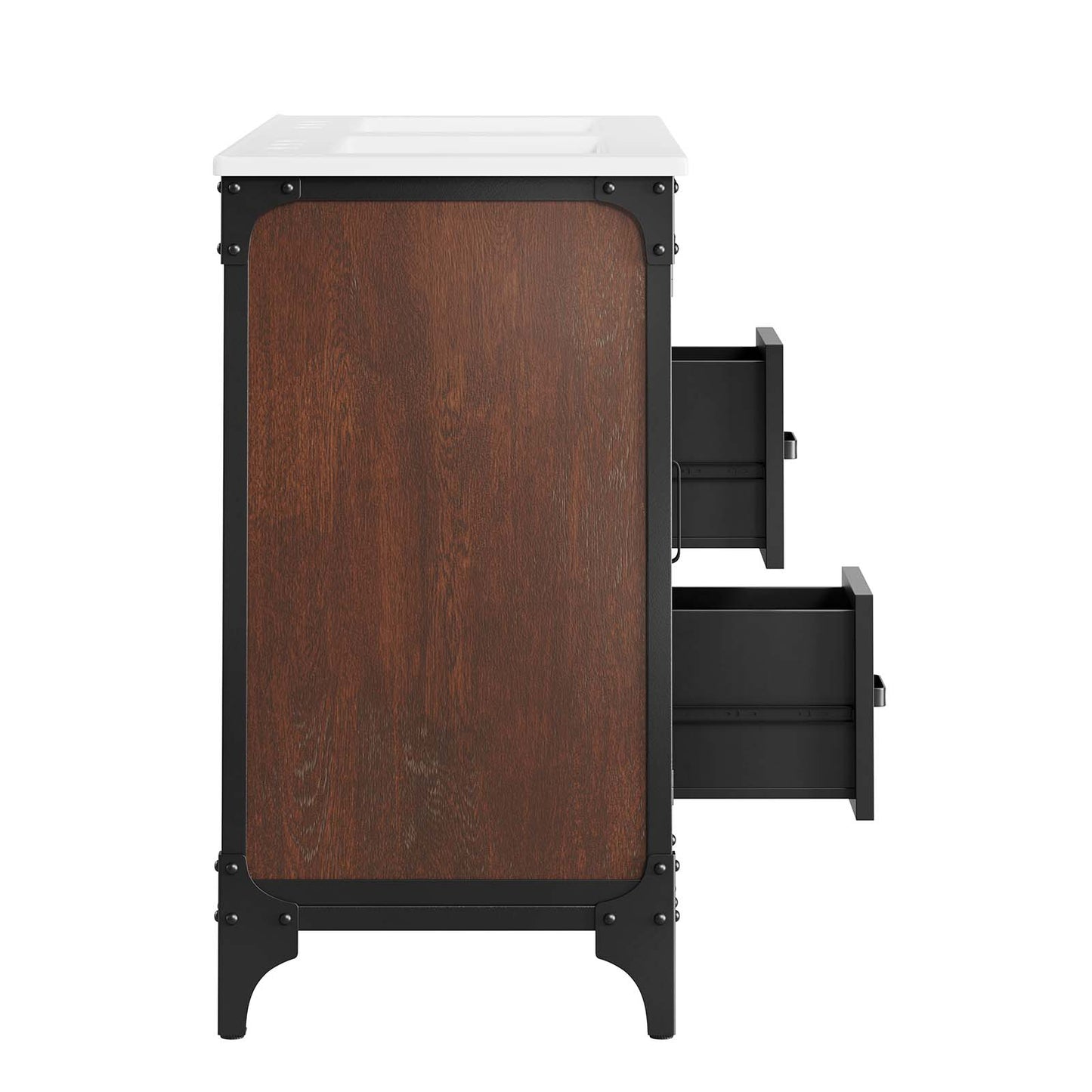 Steamforge 48" Double Sink Bathroom Vanity By Modway - EEI-6421 | Bathroom Accessories | Modishstore - 4