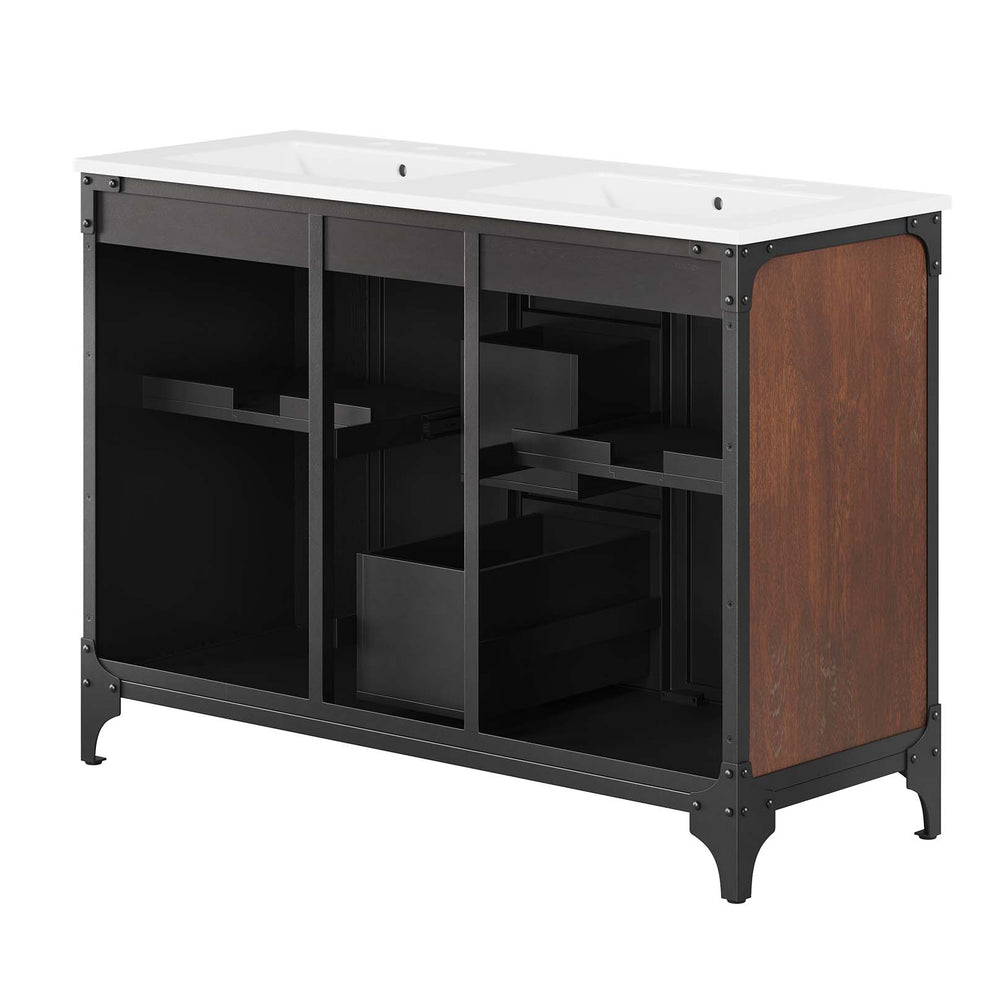 Steamforge 48" Double Sink Bathroom Vanity By Modway - EEI-6421 | Bathroom Accessories | Modishstore - 8