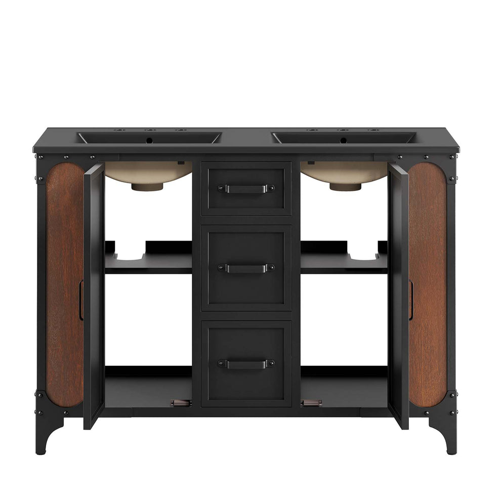 Steamforge 48" Double Sink Bathroom Vanity By Modway - EEI-6422 | Bathroom Accessories | Modishstore - 3
