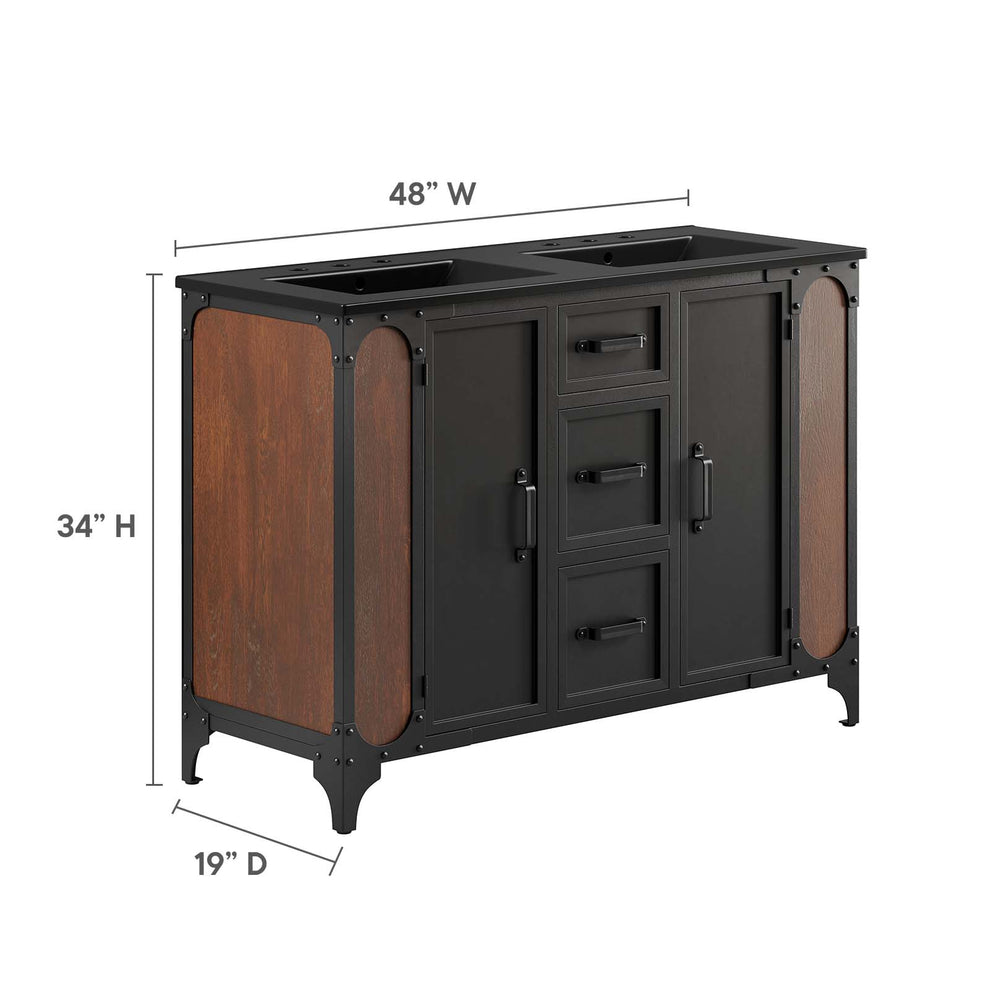 Steamforge 48" Double Sink Bathroom Vanity By Modway - EEI-6422 | Bathroom Accessories | Modishstore - 6