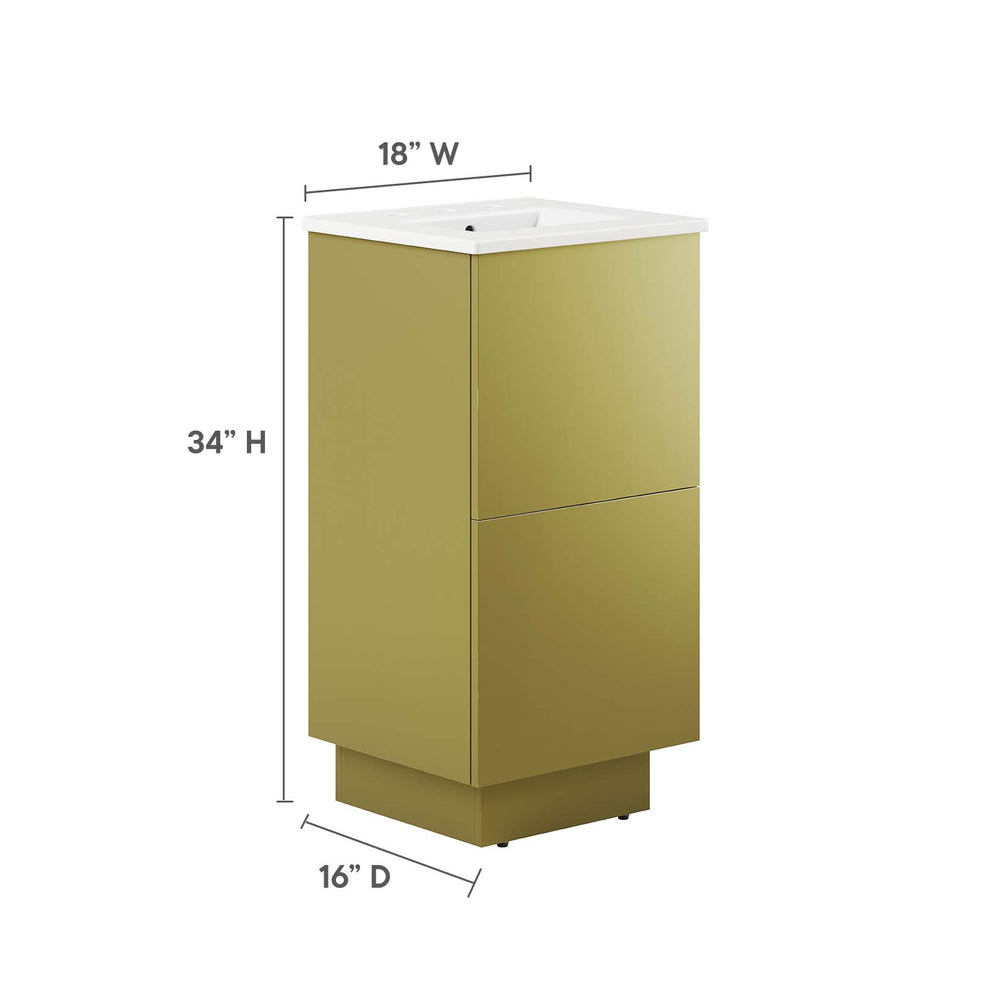 Quantum 18" Bathroom Vanity By Modway - EEI-6423 | Bathroom Accessories | Modishstore - 5