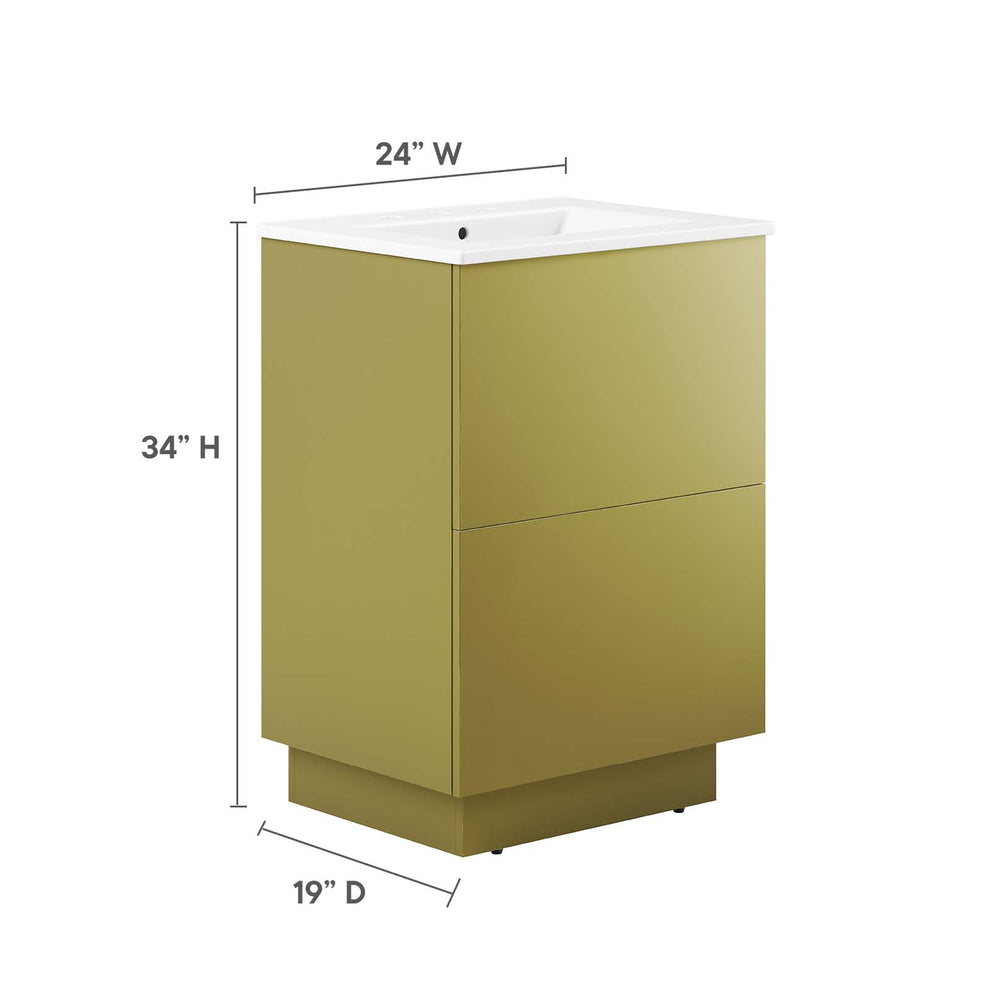 Quantum 24" Bathroom Vanity By Modway - EEI-6425 | Bathroom Accessories | Modishstore - 5