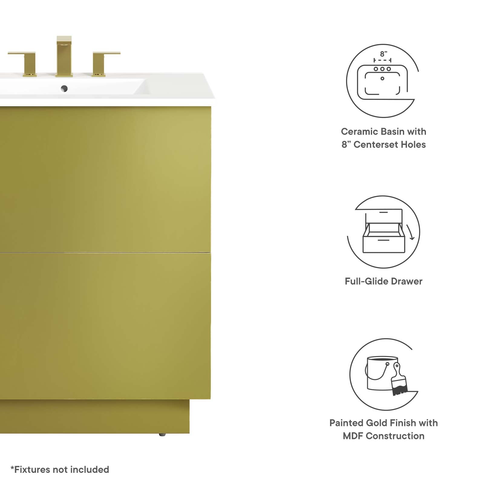 Quantum 30" Bathroom Vanity By Modway - EEI-6427 | Bathroom Accessories | Modishstore - 6