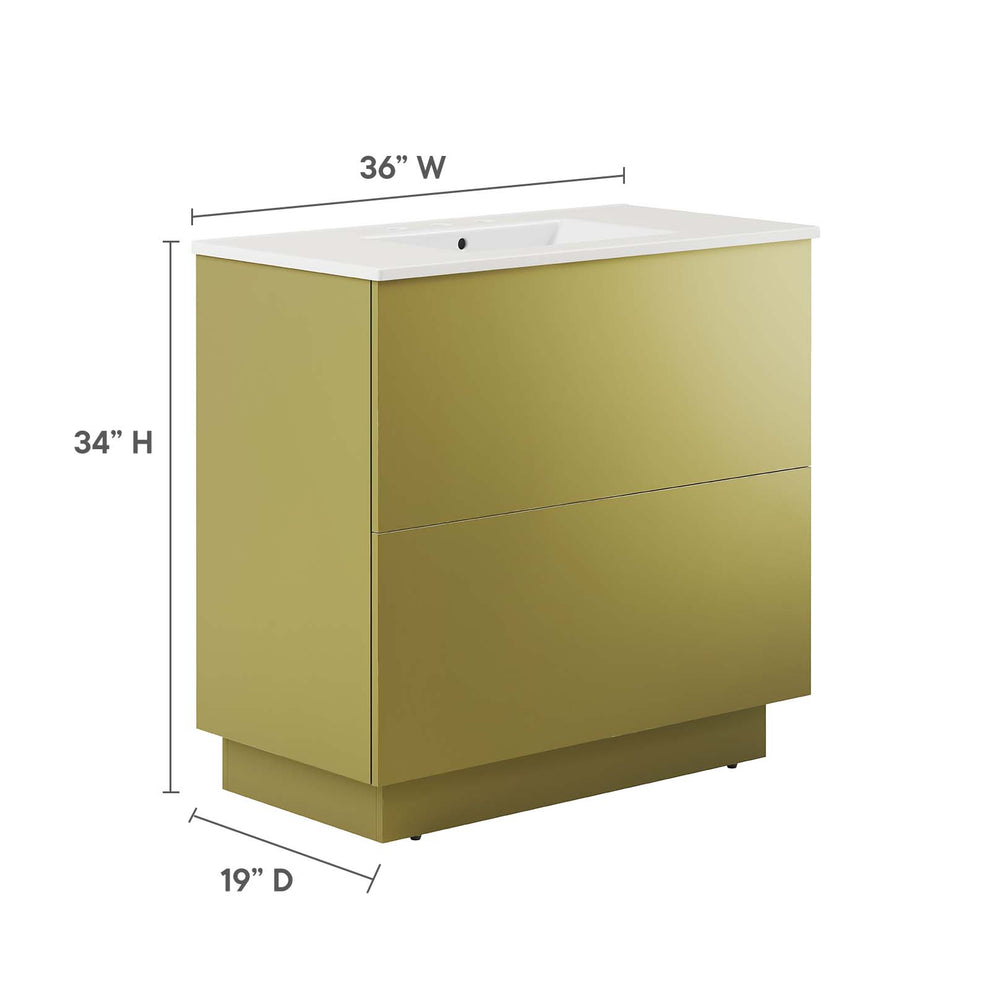 Quantum 36" Bathroom Vanity By Modway - EEI-6429 | Bathroom Accessories | Modishstore - 5